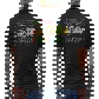 It's Okay To Be Different Cute Diversity Back To School Men's T-shirt Back Print - Monsterry