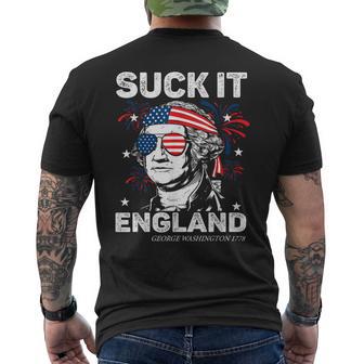 It's Only Treason If You Lose Washington America 4Th Of July Men's T-shirt Back Print - Thegiftio UK