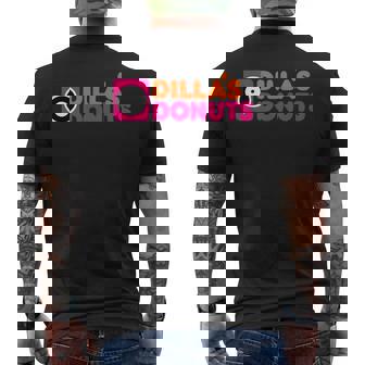 J Dillas ドーナツ ヒップホップ ジェイディー メンズTシャツ バックプリント - Kawaiitshirt