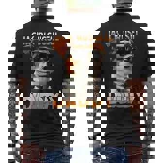 Jack Russell Daddyジャック・ラッセル・パパ・ヴァータグ・パパ・ジャック・ラッセル・テリア メンズTシャツ バックプリント - Kawaiitshirt