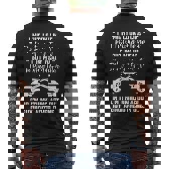 J'ai Peut-Être L'air De T'écouter De La Musique Guitare T-shirt imprimé au dos - Cadeauxyz