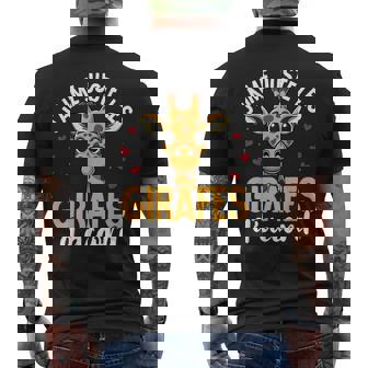 J'aime Juste Les Girafes D'accord- Girafe T-shirt imprimé au dos - Cadeauxyz
