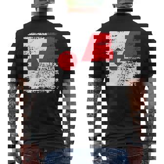 Japanese Flag Indonesiaインドネシアの遺産 インドネシアのルーツ 日本の国旗 インドネシアの国旗 メンズTシャツ バックプリント - Kawaiitshirt