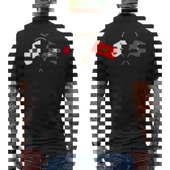 Japanese Flagietnamese Flagベトナムの遺産 ベトナムのルーツ 日本の国旗 ベトナムの国旗 メンズTシャツ バックプリント - Kawaiitshirt