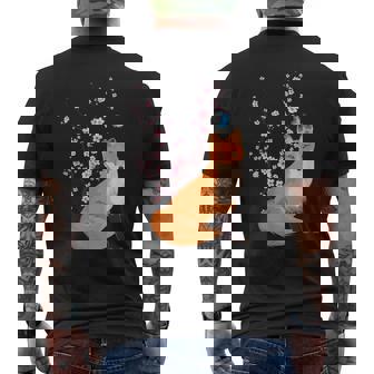 Japonaisakura Renard Kitsune Japonais En Fleur De Cerisier T-shirt imprimé au dos - Cadeauxyz