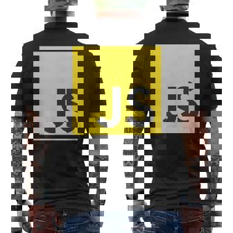 Javascript Js React AngularjsueJs NodeJs プログラマーオタク メンズTシャツ バックプリント - Kawaiitshirt