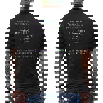 Javaプログラミング Java 成功アルゴリズム Javaプログラマー メンズTシャツ バックプリント - Kawaiitshirt