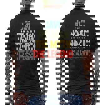 Javi El Hombre El Mito La Leyenda Regalo Para Javi Camiseta Hombre Estampado Espalda - Regaloses
