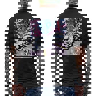 Jdm レースカーズ 東京ストリート ドリフト アニメ風 桜 メンズTシャツ バックプリント - Kawaiitshirt