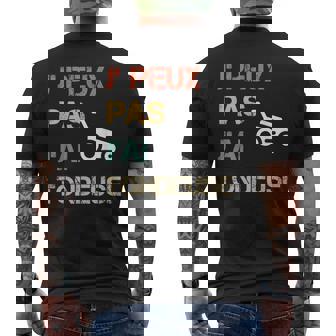 Je Peux Pas J'ai Tondeuse Humourintage T-shirt imprimé au dos - Cadeauxyz