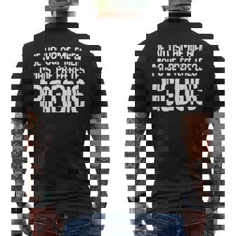 Jeous Aime Bien Mais Je Préfère Les Pigeons Humour Drole T-shirt imprimé au dos - Cadeauxyz