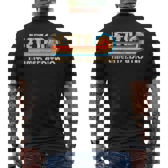 Jetta First Name Retro Vintage Birthday Men's T-shirt Back Print - Monsterry