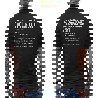 Jiu-Jitsu Dad Definition Bjj Brazilian Jui Jitsu Fathers Day Men's T-shirt Back Print - Monsterry
