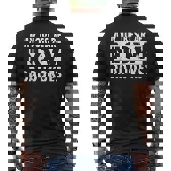 My Jokes Are Now Dad Jokes Father's Day Men's T-shirt Back Print - Monsterry