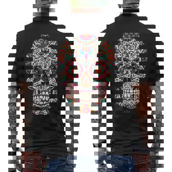 Jour Des Morts Tête De Mort Mexique Jour De Los Muertos T-shirt imprimé au dos - Cadeauxyz