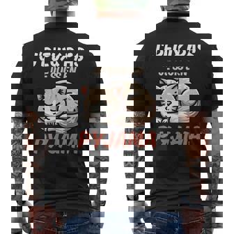 J'peux Pas Jeuis En Pyjama Cadeau Amusant Avec Un Chat Manche Longue T-shirt imprimé au dos - Cadeauxyz