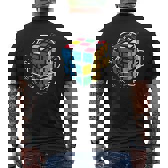 Juegos De Cerebro De La Mente Puzzle Rubix Cube Resolver Problemas De Matemáticas Camiseta Hombre Estampado Espalda - Regaloses