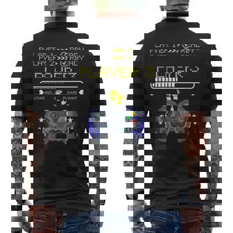 Jugadores 12 Ready Player 3 Cargando Nuevo Bebé Juegos Divertidos Camiseta Hombre Estampado Espalda - Regaloses