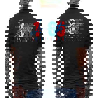 Junenth Is My Independence Day Since 1865 Red White Blue Men's T-shirt Back Print - Thegiftio UK