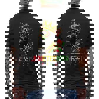 Junenth King Junenth シャツ メンズ ブラック メンズ メンズTシャツ バックプリント - Kawaiitshirt