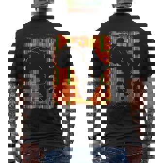 Junenth History Freedom アフリカ地図 ケンテ女王 メンズTシャツ バックプリント - Kawaiitshirt