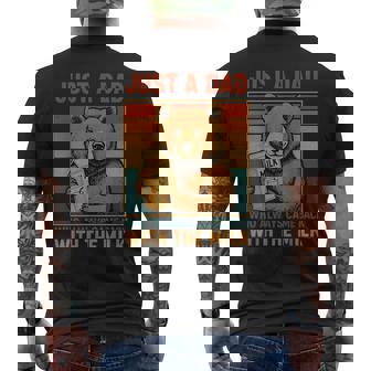 Just A Dad Who Always Came Back Father's Day Dad Men Men's T-shirt Back Print - Thegiftio UK