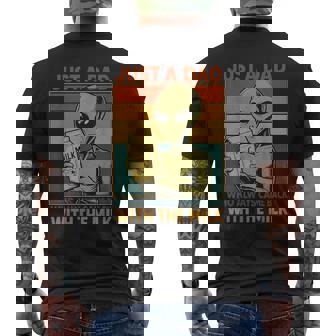 Just A Dad Who Always Came Back Father's Day Dad Men Men's T-shirt Back Print - Monsterry