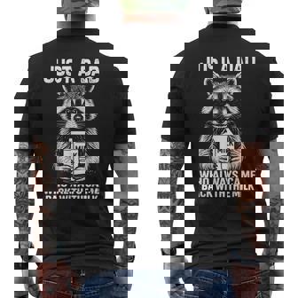 Just A Dad Who Always Came Back Fathers Day Men's T-shirt Back Print | Mazezy