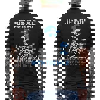 Just A Dad Who Always Came Back Father's Day For Dad Men's T-shirt Back Print | Mazezy
