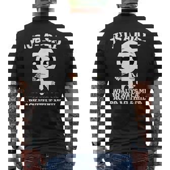 Just A Dad Who Always Came Back With The Milk Father Men's T-shirt Back Print - Monsterry