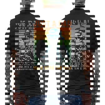 Just A Dad Who Always Came Back With The Milk Fathers Men's T-shirt Back Print - Monsterry