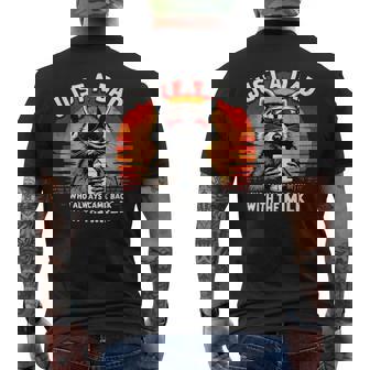 Just A Dad Who Always Came Back With The Milk Dad Men's T-shirt Back Print - Monsterry
