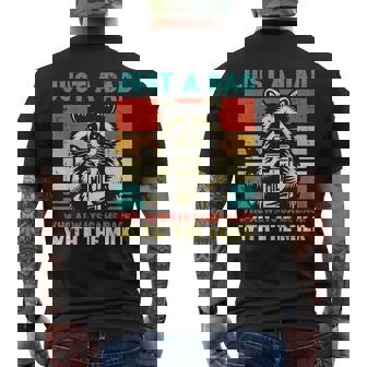 Just A Dad Who Always Came Back With The Milk Men's T-shirt Back Print - Monsterry