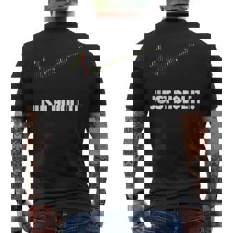 Just Hodl It、クリプトシャツ、暗号通貨、ビットコイン、ドッジ メンズTシャツ バックプリント - Kawaiitshirt