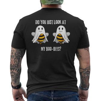 Did You Just Look At My Boo-Bees Men's T-shirt Back Print - Thegiftio UK