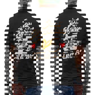 Just Married 25 Years Ago シルバーウェディング メンズTシャツ バックプリント - Kawaiitshirt