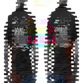 I Just Wanna Dance Lovers ファニーダンシングファン レトロダンサー メンズTシャツ バックプリント - Kawaiitshirt