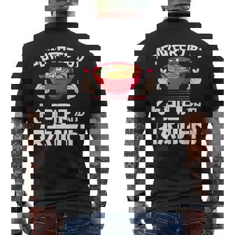 K-Pop And ラーメン 韓国 メンズTシャツ バックプリント - Kawaiitshirt