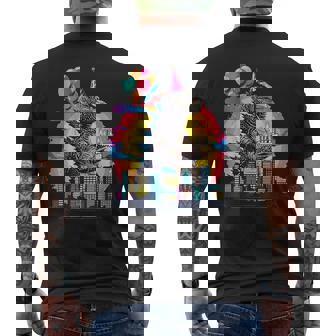 Kaiju Birthday Monster Movie Bday Decoration Men's T-shirt Back Print - Thegiftio UK