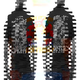 Kaiju Birthday Party Manga Japanese Monster Movie Theme Bday Men's T-shirt Back Print - Thegiftio