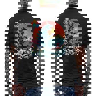 Kaiju Compleanno Giappone Mostro Film Bday Party T-shirt da uomo con stampa posteriore - Novitaregali