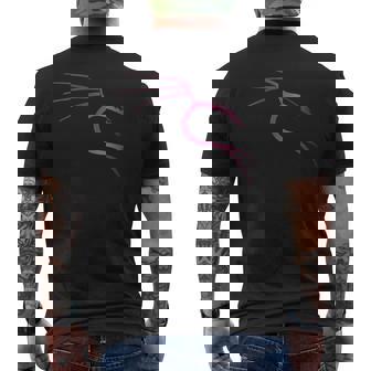 Kali Linux メンズTシャツ バックプリント - Kawaiitshirt