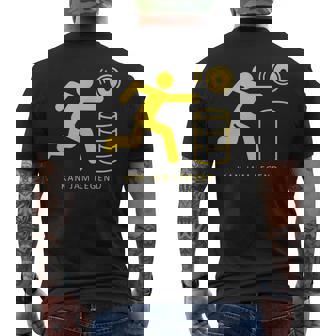 Kan Jam レジェンド ディスクトス アウトドアゲーム メンズTシャツ バックプリント - Kawaiitshirt