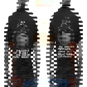 Katzen Katzenbesitzer Lustigpruch Dicker Kater Fun T-Shirt mit Rückendruck - Geschenkecke