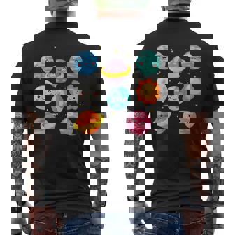 Kawaii Planetsun Moonunystem Nerd Outdoor Fan T-Shirt mit Rückendruck - Seseable