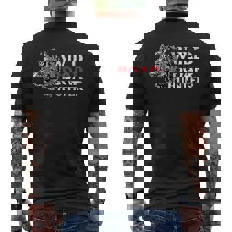 メンズ Keiler Wild 猪 ハンターの諺 メンズTシャツ バックプリント - Kawaiitshirt