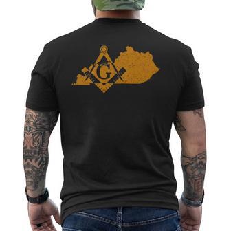 Kentucky Masons Grand Lodge F&Am Freemason Father's Day Men's T-shirt Back Print - Thegiftio UK