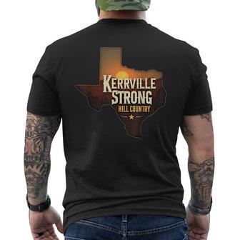Kerrville Strong Hill Country Texas Support Texas Strong Men's T-shirt Back Print - Thegiftio UK