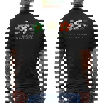 Be A Kind Human World Kindness Day Flowers Men's T-shirt Back Print - Thegiftio