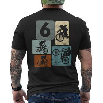 Kinder 6 Jahre Jungs Radfahrer 6 Geburtstag Fahrrad Mountainbike T-Shirt mit Rückendruck - Geschenkecke